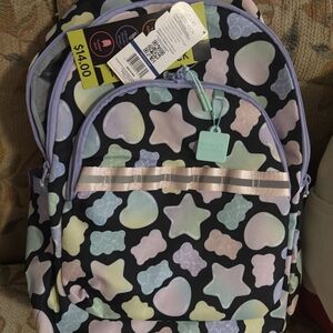 Kids Backpack with Pastel Shapes